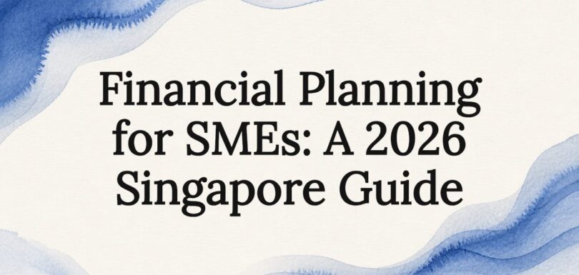 Decorative title card illustration for financial planning