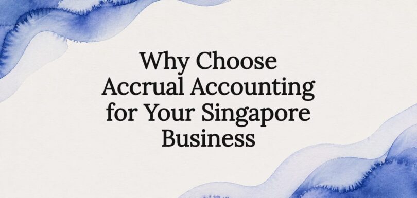 Decorative title card for business accounting article