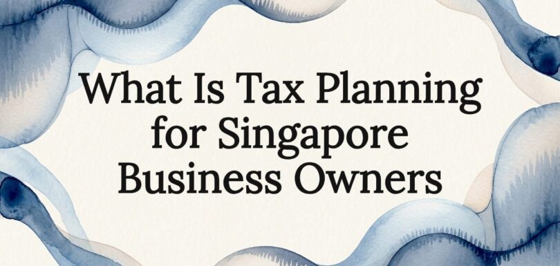Decorative title card illustration for tax planning article