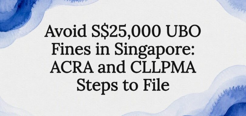 Decorative Singapore UBO compliance title card