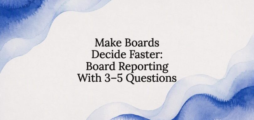 Watercolor frame for board reporting title