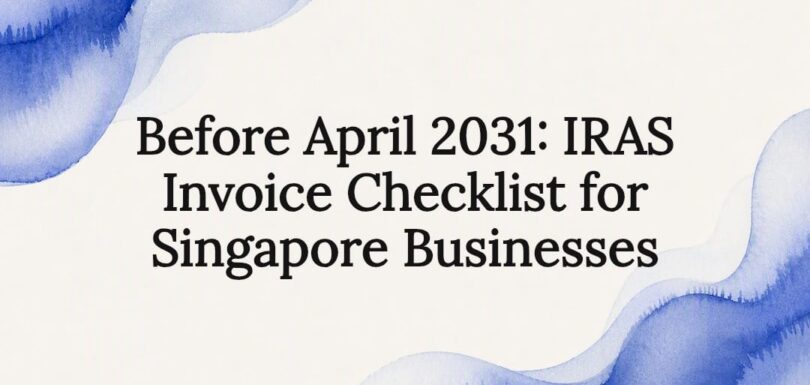 Singapore business invoice compliance title card