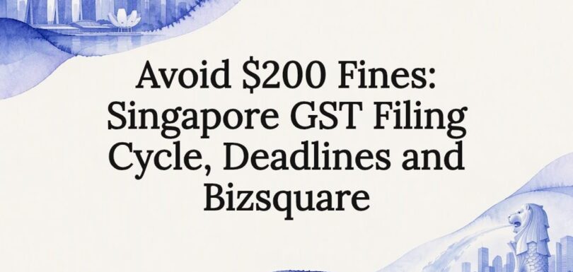 Decorative Singapore GST filing title card