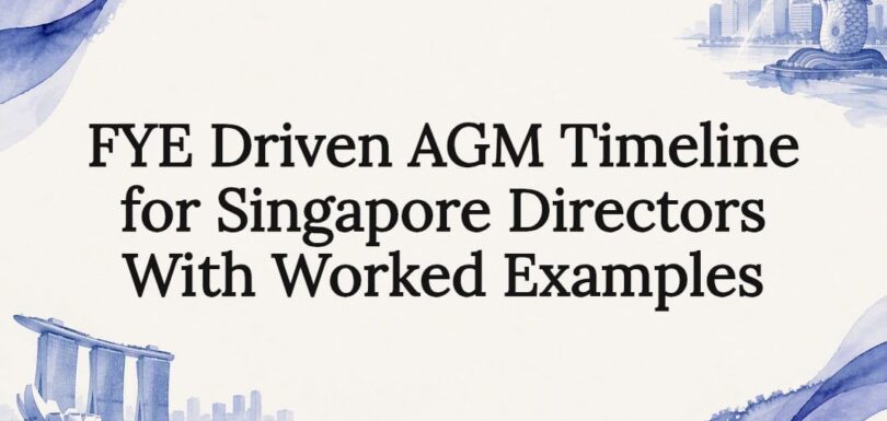 Decorative Singapore AGM timeline title card