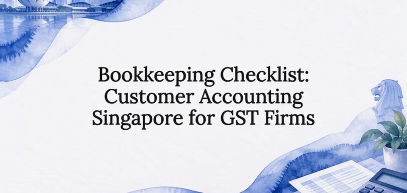 Decorative GST bookkeeping checklist title card