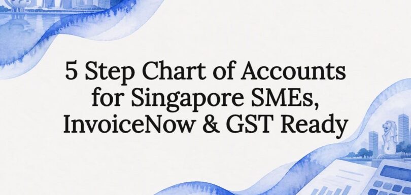 Decorative title card for Singapore SME accounting