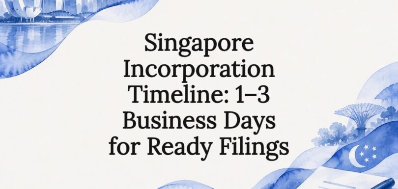 Watercolor frame for Singapore incorporation article