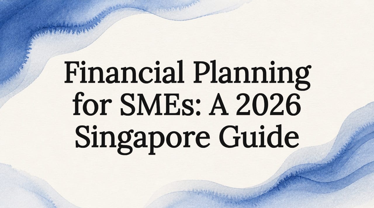 Decorative title card illustration for financial planning