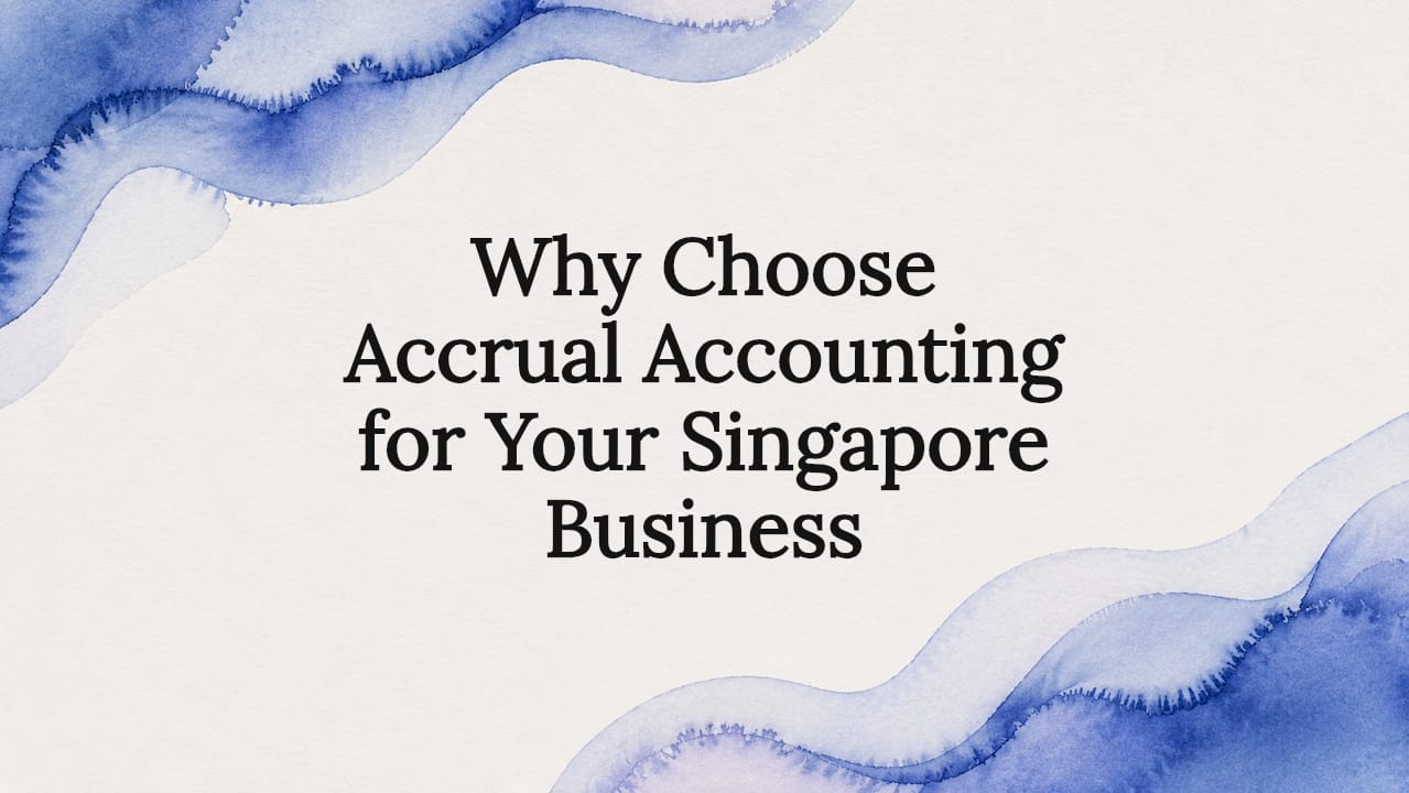 Decorative title card for business accounting article