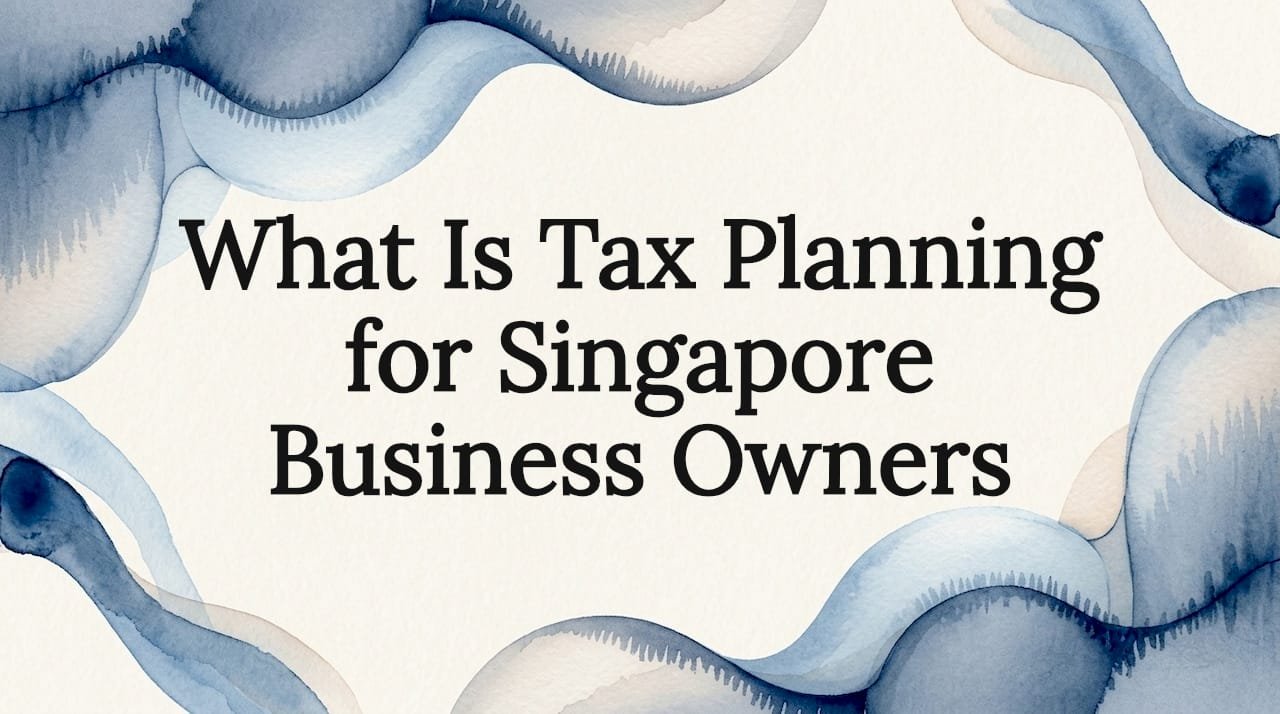 Decorative title card illustration for tax planning article