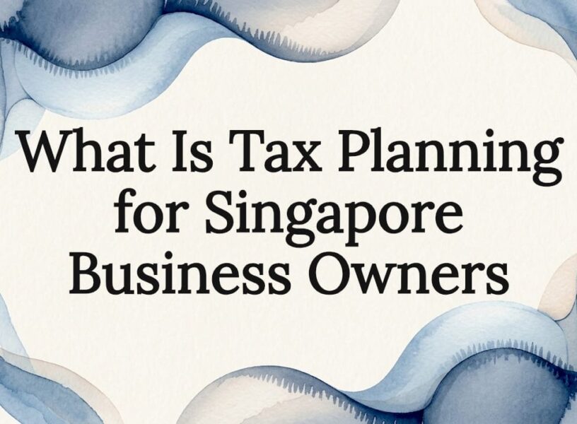 Decorative title card illustration for tax planning article
