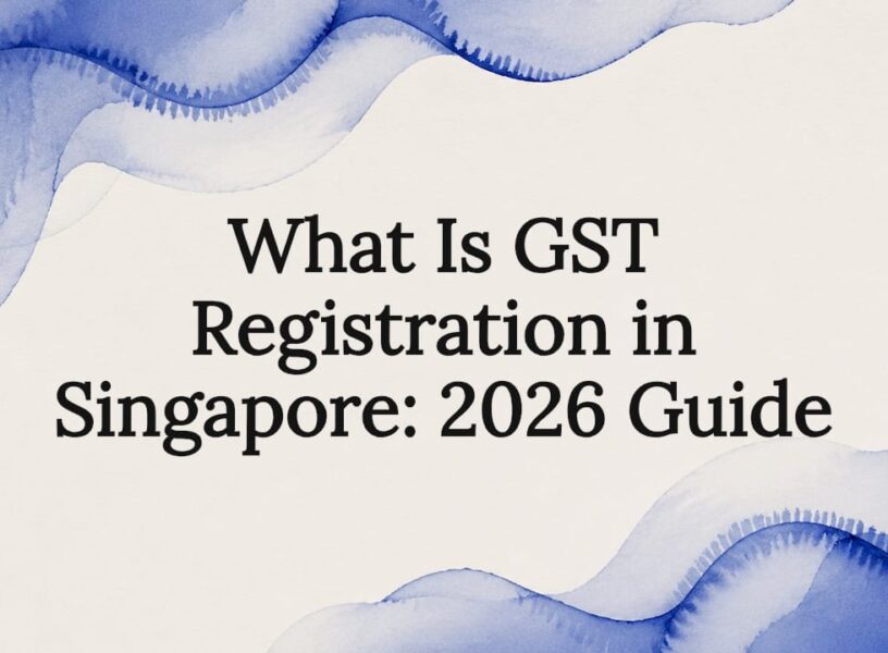 Decorative title card frame for GST registration article