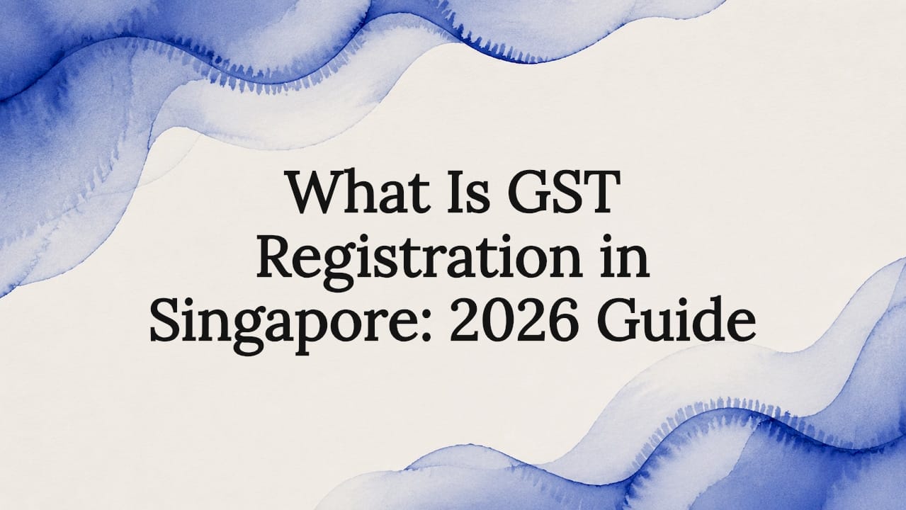 Decorative title card frame for GST registration article