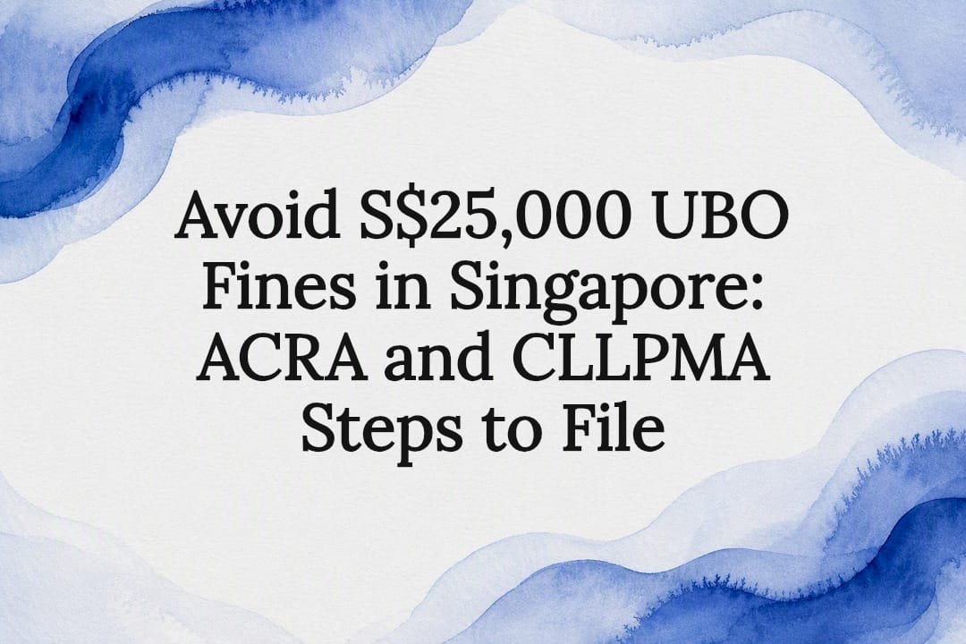 Decorative Singapore UBO compliance title card