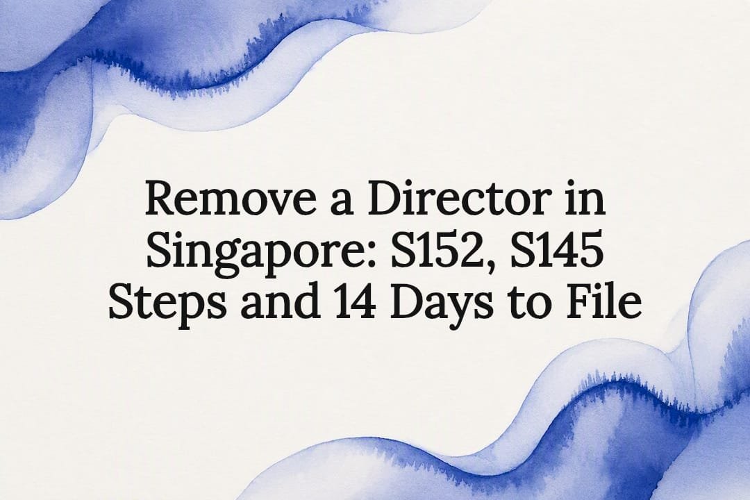 Singapore director removal article title card