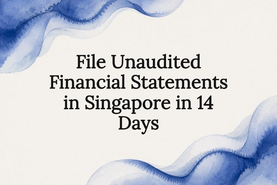 Singapore financial filing title card
