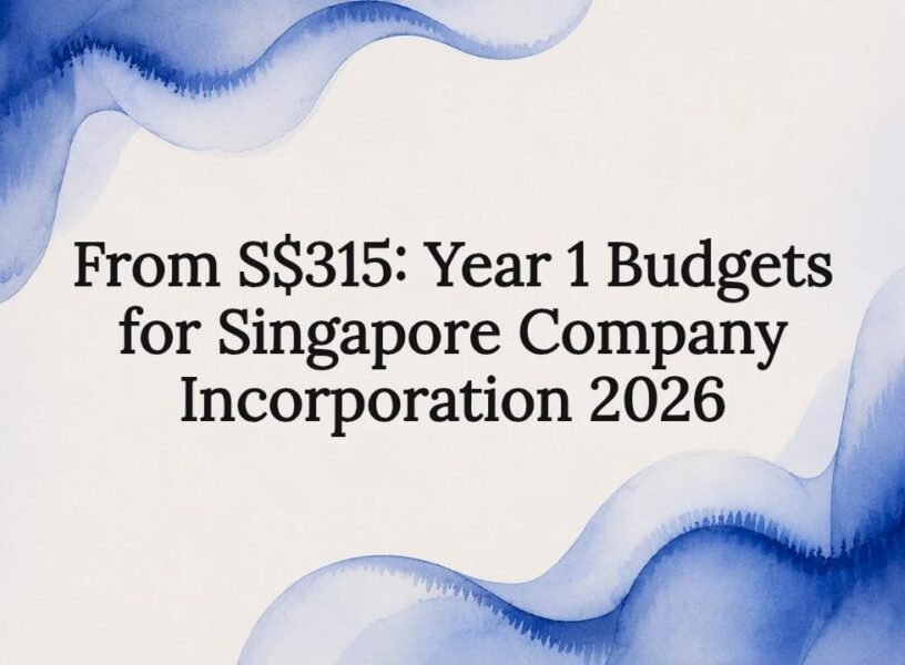 Singapore business incorporation budget title card