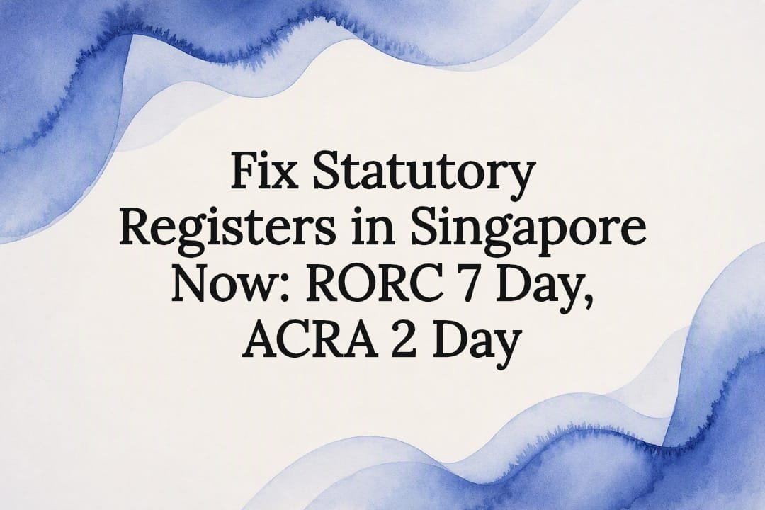 Watercolor title card for Singapore compliance