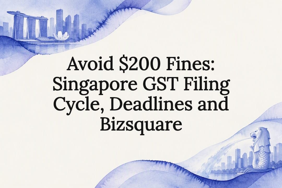 Decorative Singapore GST filing title card