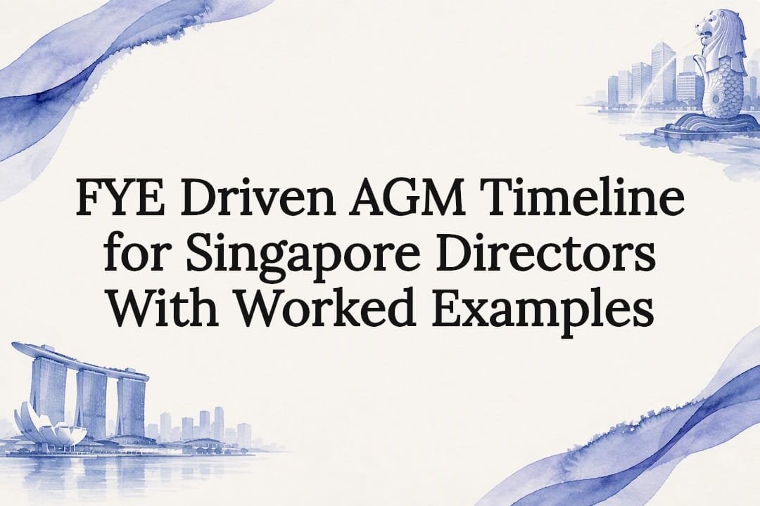 Decorative Singapore AGM timeline title card