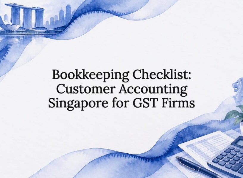 Decorative GST bookkeeping checklist title card