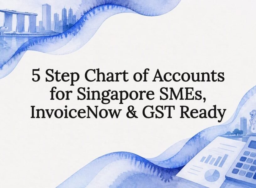 Decorative title card for Singapore SME accounting