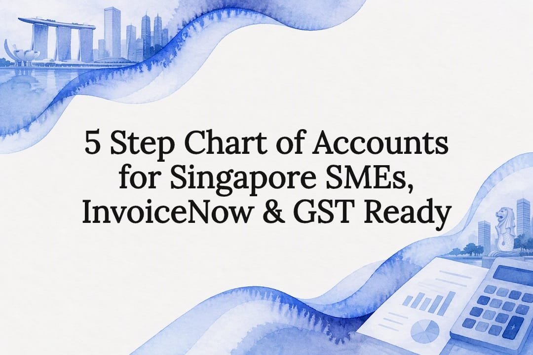 Decorative title card for Singapore SME accounting