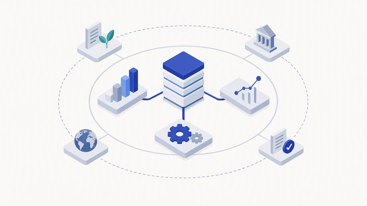 Chart of accounts linked to business reporting