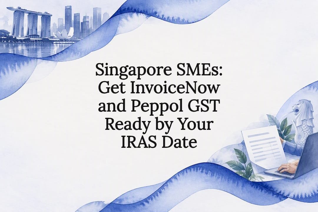 Decorative Singapore SME compliance title card