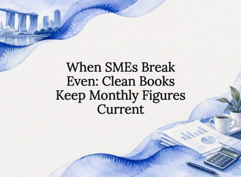 Watercolor frame for Singapore SME finance article
