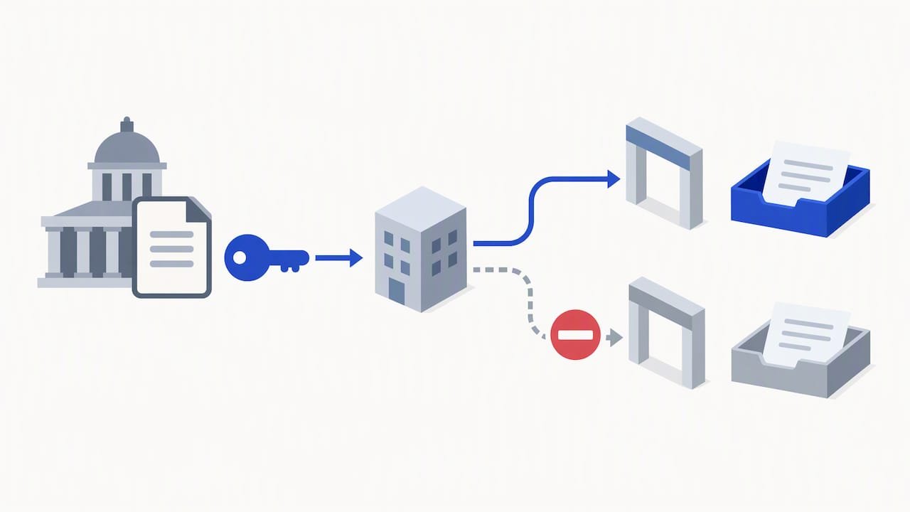 Access permissions guiding a Singapore company filing