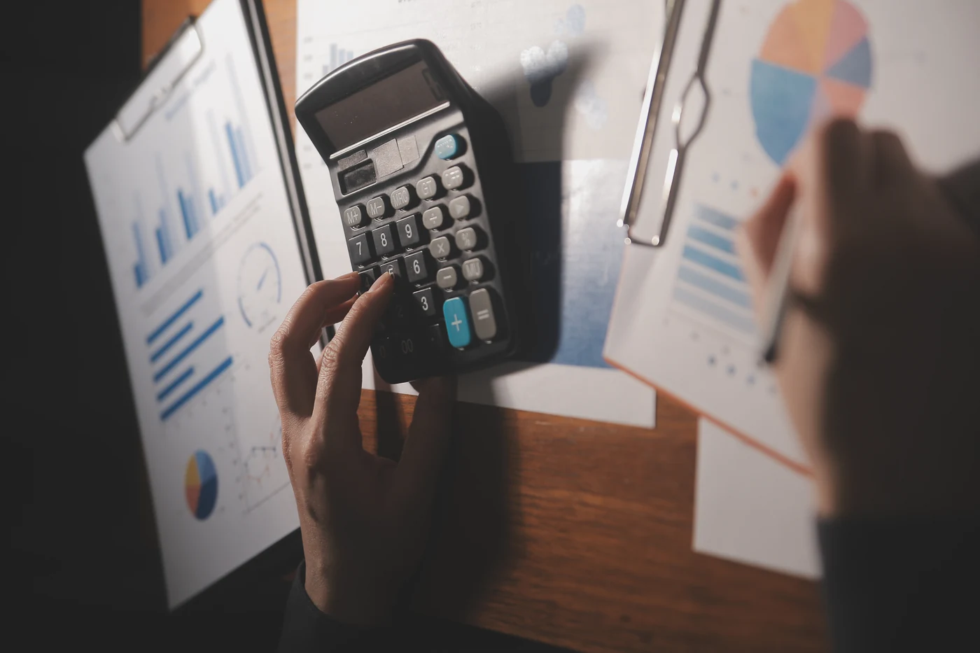 Calculator and financial statements